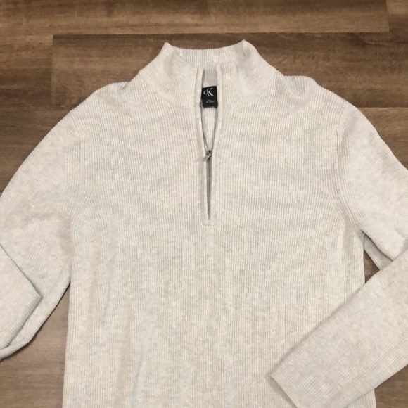 Calvin Klein CK 1/4 Zip High Collar Sweater size XL - Picture 2 of 7